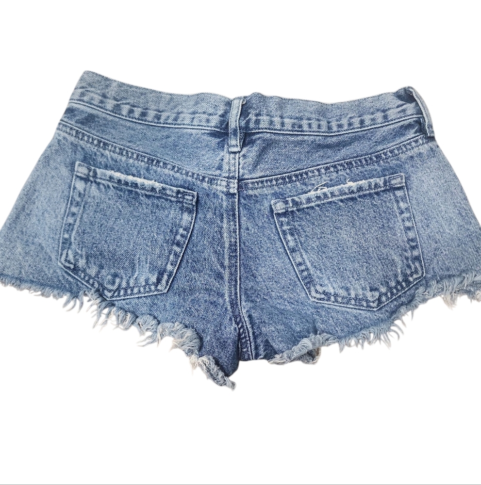 PacSun Blue Jean Shorts Distressed Casual. 25 - Picture 2 of 8